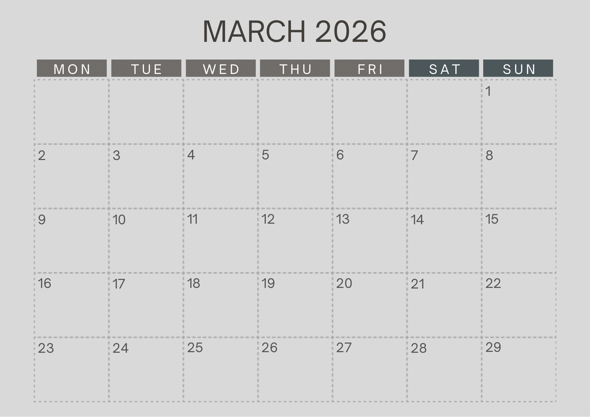 P&S Monthly Tracker - 03