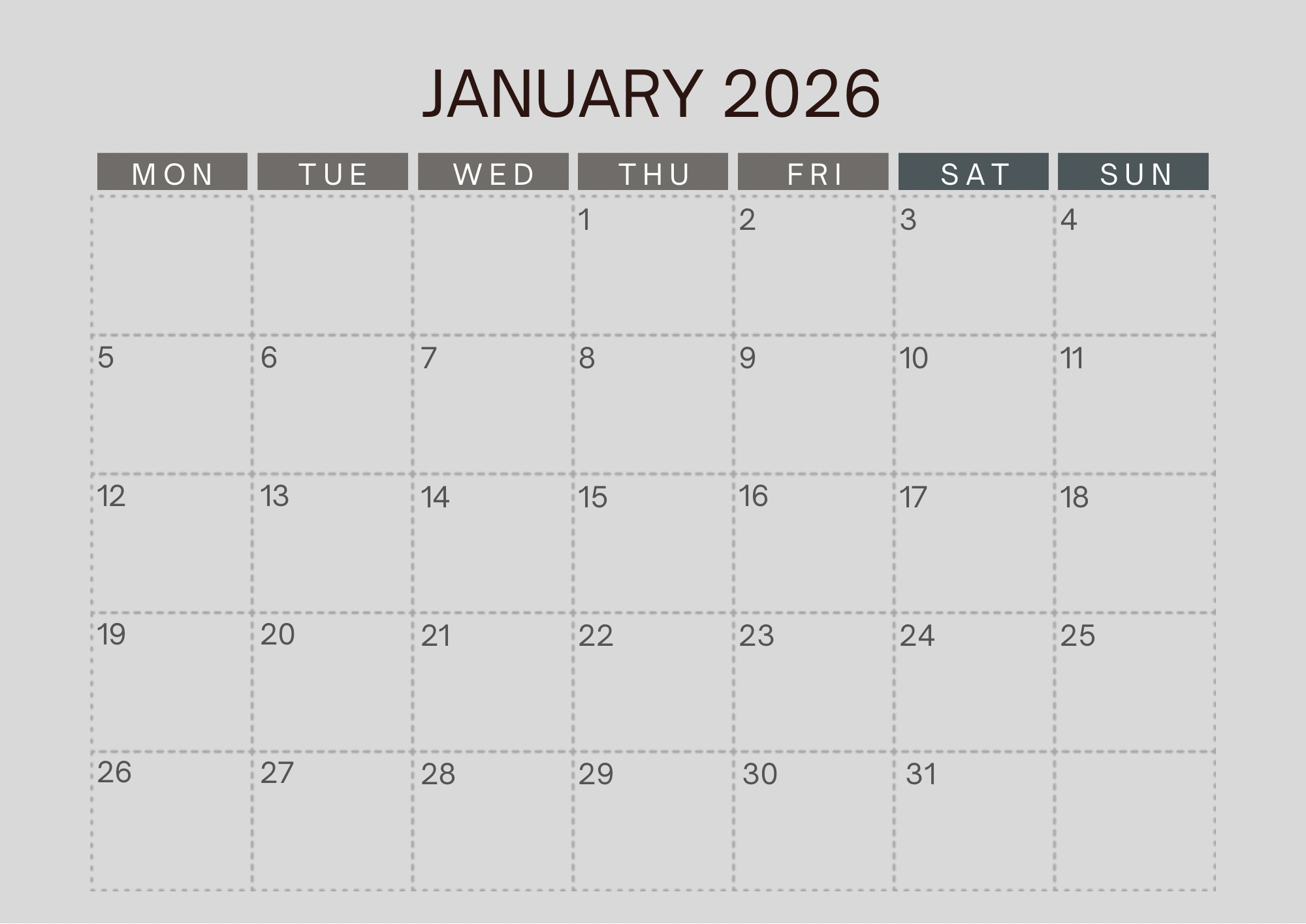 P&S Monthly Tracker 2